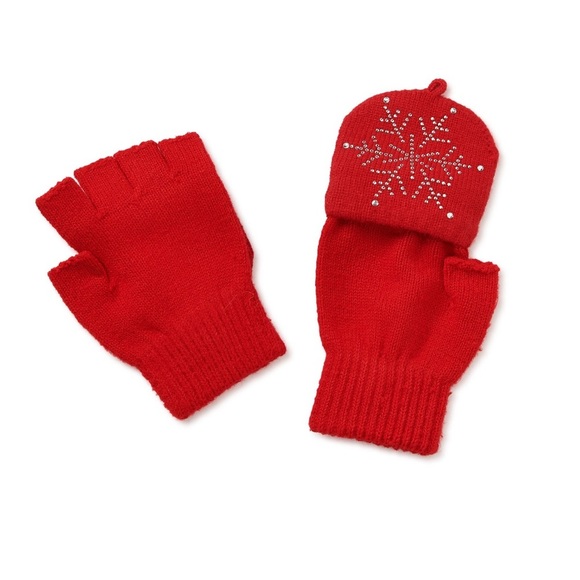 Snowflake Hat and Mittens Set for Kids - Picture 2 of 7